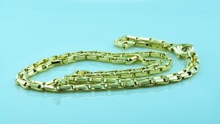 Gold chain 18kt handmade
