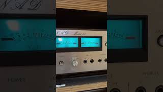 NAD Model 60 vintage stereo hifi amplifier at Auntie Pegs Cafe, Melbourne #hifi #stereo #coffee