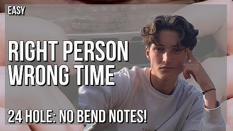 How to play Right Person Wrong Time by Henry Moodie on Tremolo Harmonica 24 Holes (Tutorial)