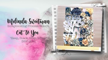 CUT to YOU | iNSD 2021 | Sleep, Snack, Snap, Scrap | Mixed Media Canvas Process Video 193