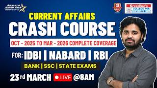 🔴Live | Current Affairs Crash Course 2025–26 🔥 Complete Coverage for Banking Exams | PHANI SIR
