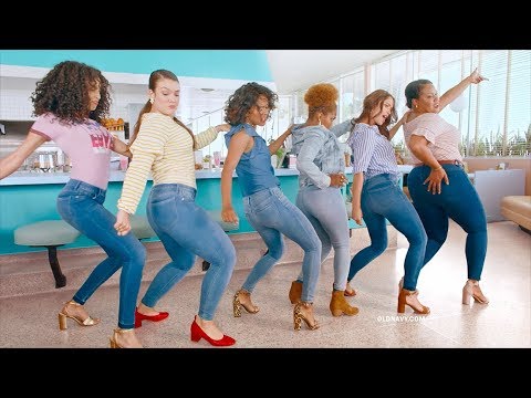 old navy commercial high rise jeans