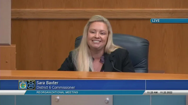 Meet Sara Baxter, Palm Beach County District 6 com...