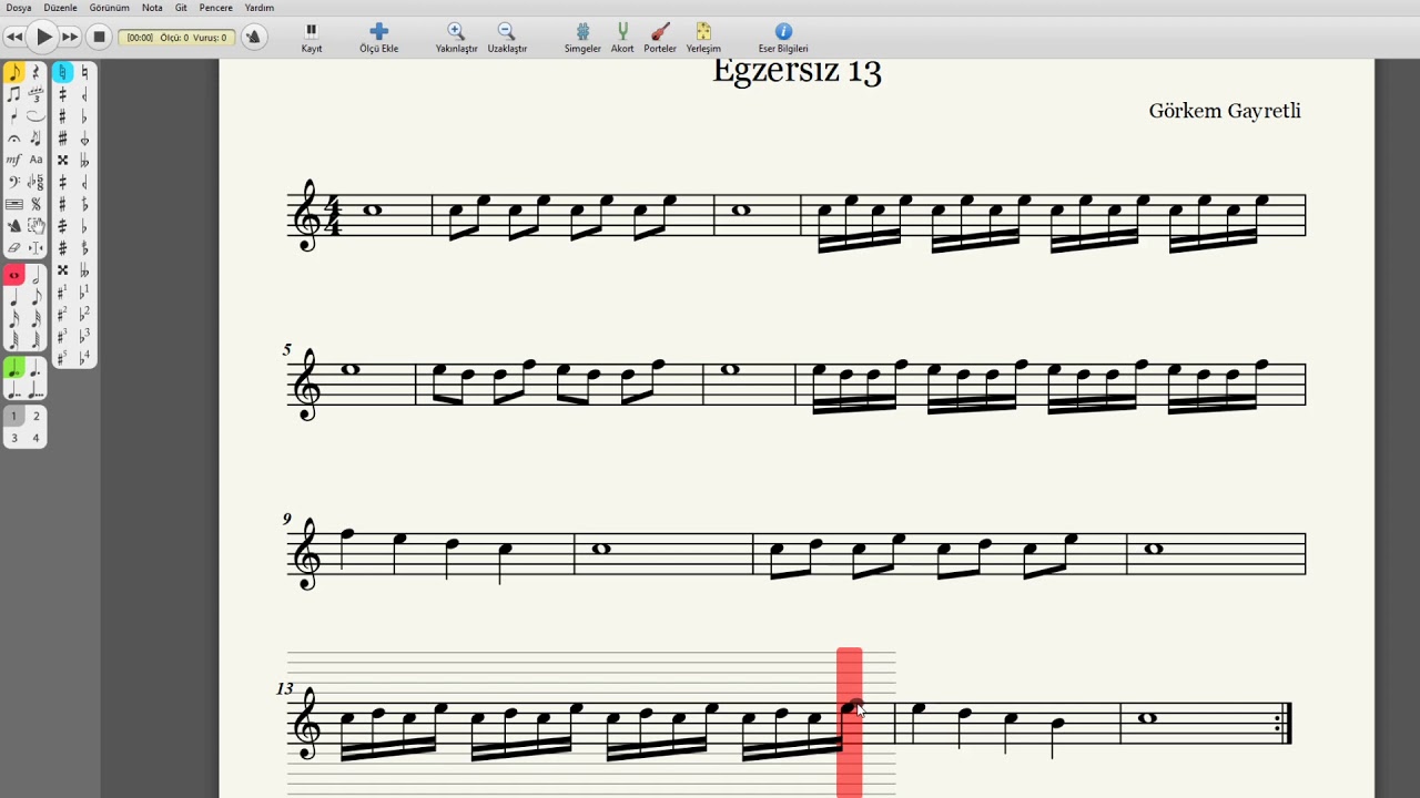 Hadi Beraber Eglenceli Bir Solfej Okuyalım Ders #13 Solfej ve Nota Egitmi Görkem Gayretli