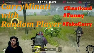 In this video, carryminati play with random player. he got emotional
for his(random player) lifestory. hide his character from lik...