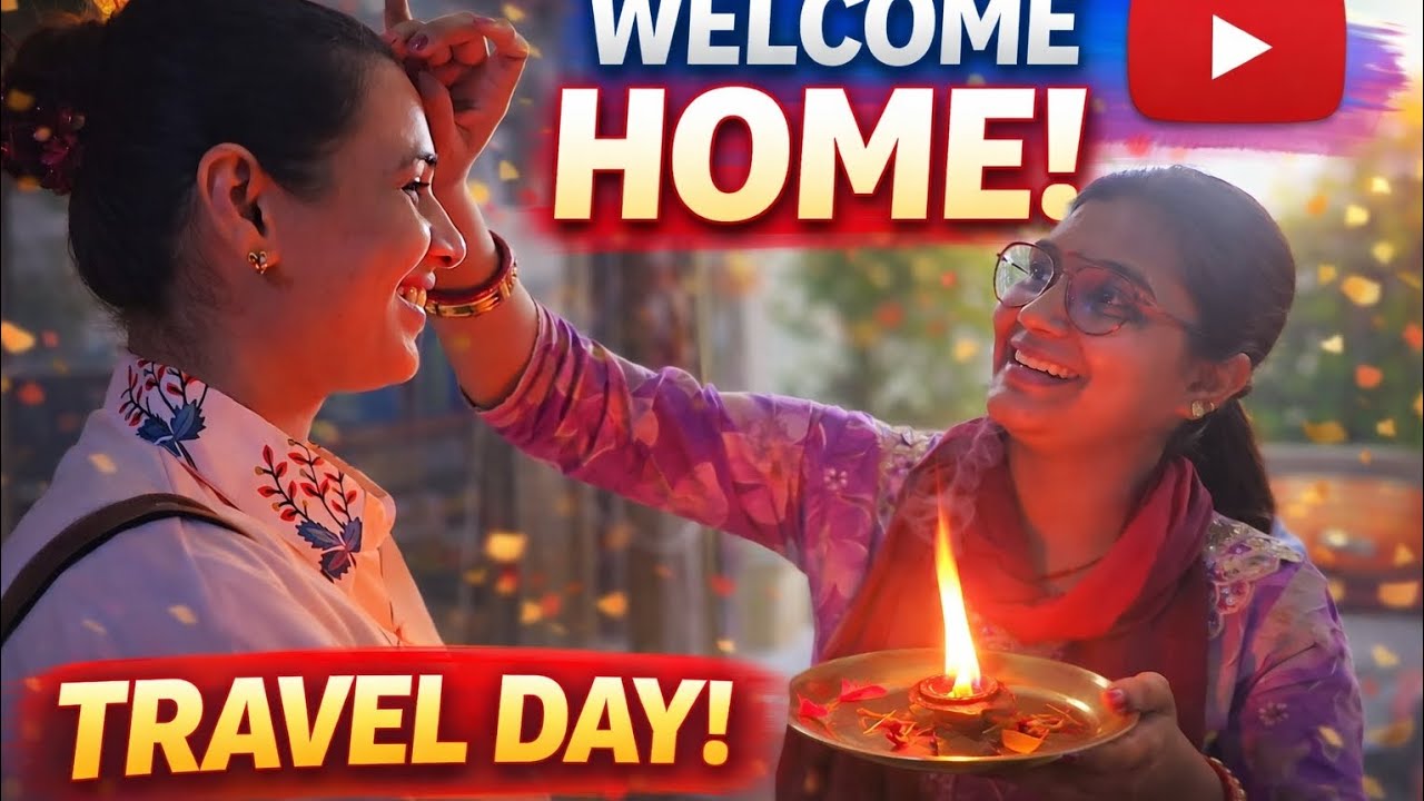  Welcome Home Surprise ❤️ | Long Journey Travel Day | Family Vlog | AarnaPoojaVlog