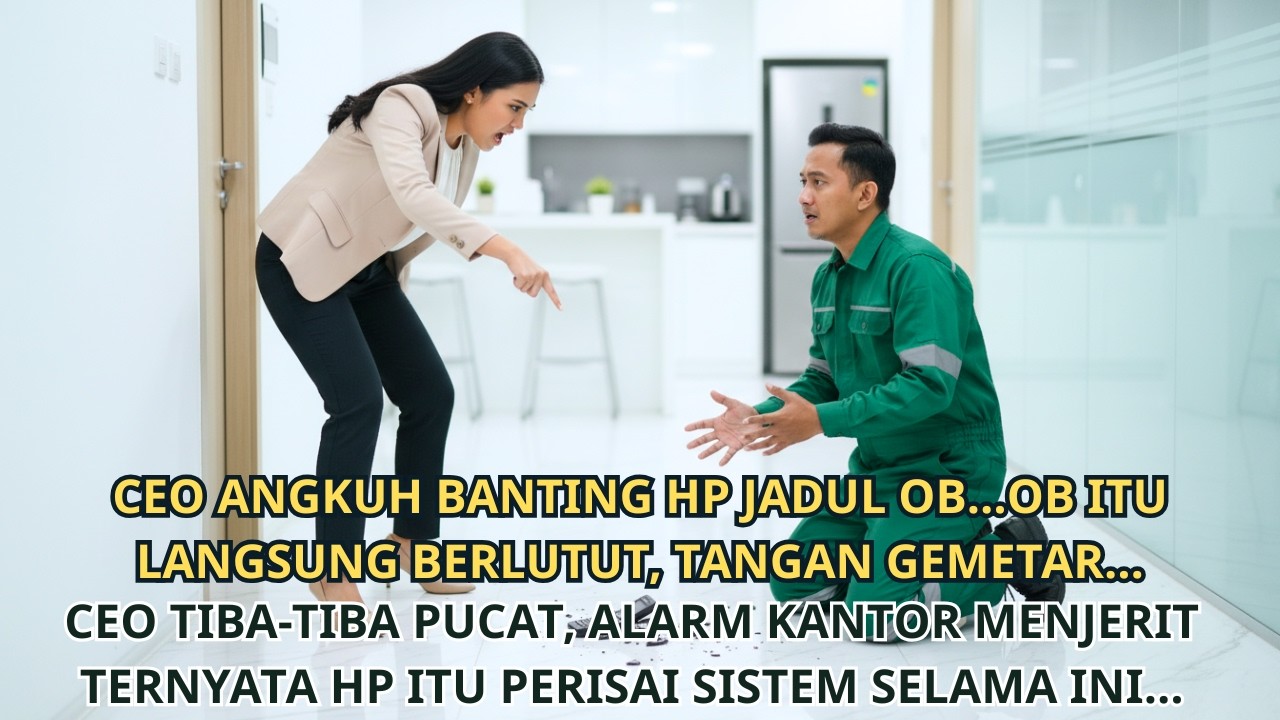 CEO Angkuh Hancurkan HP Jadul OB, Menyesal Saat Tahu Itu Perisai Sistem Perusahaan