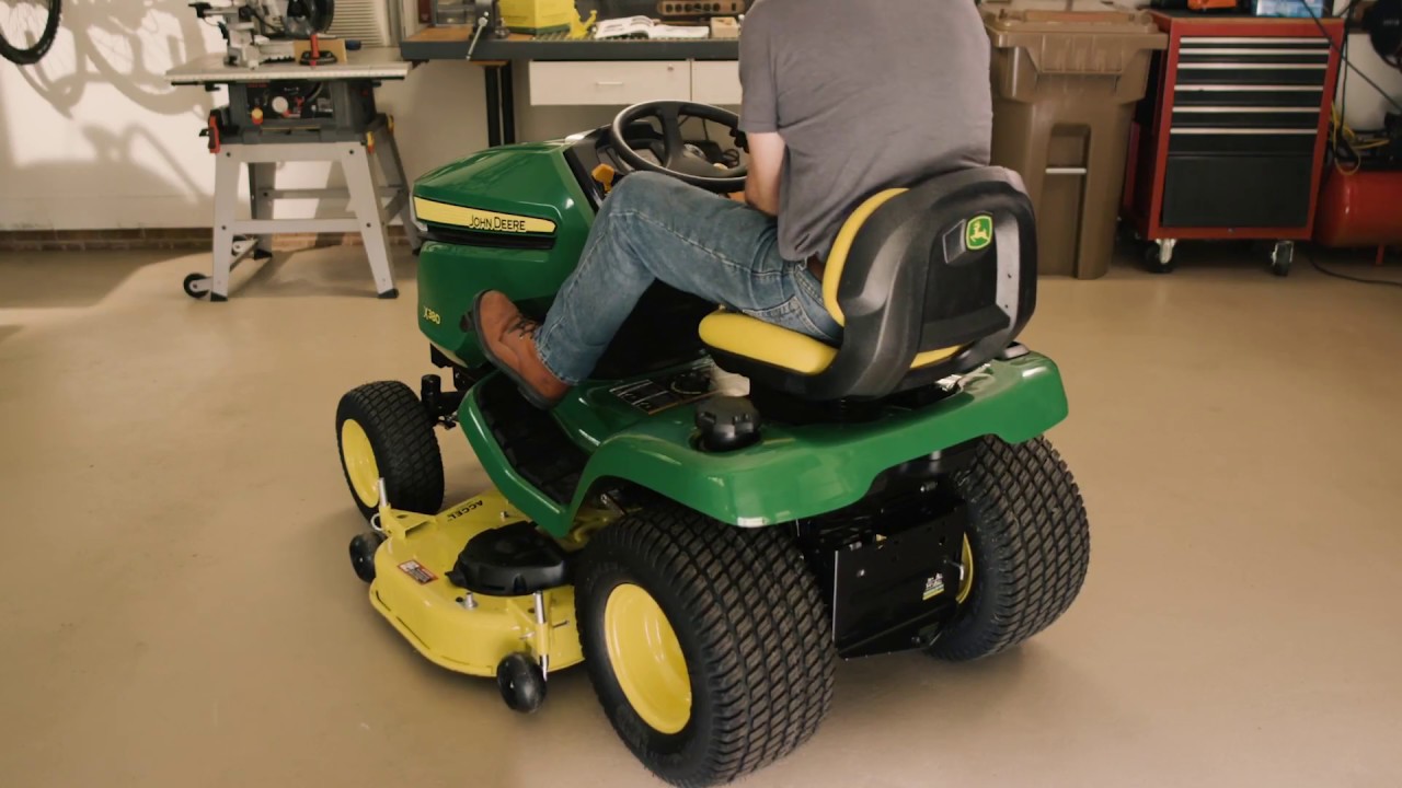 How To Level Mower Deck On John Deere X300 And X500 Lawn Tractors Youtube