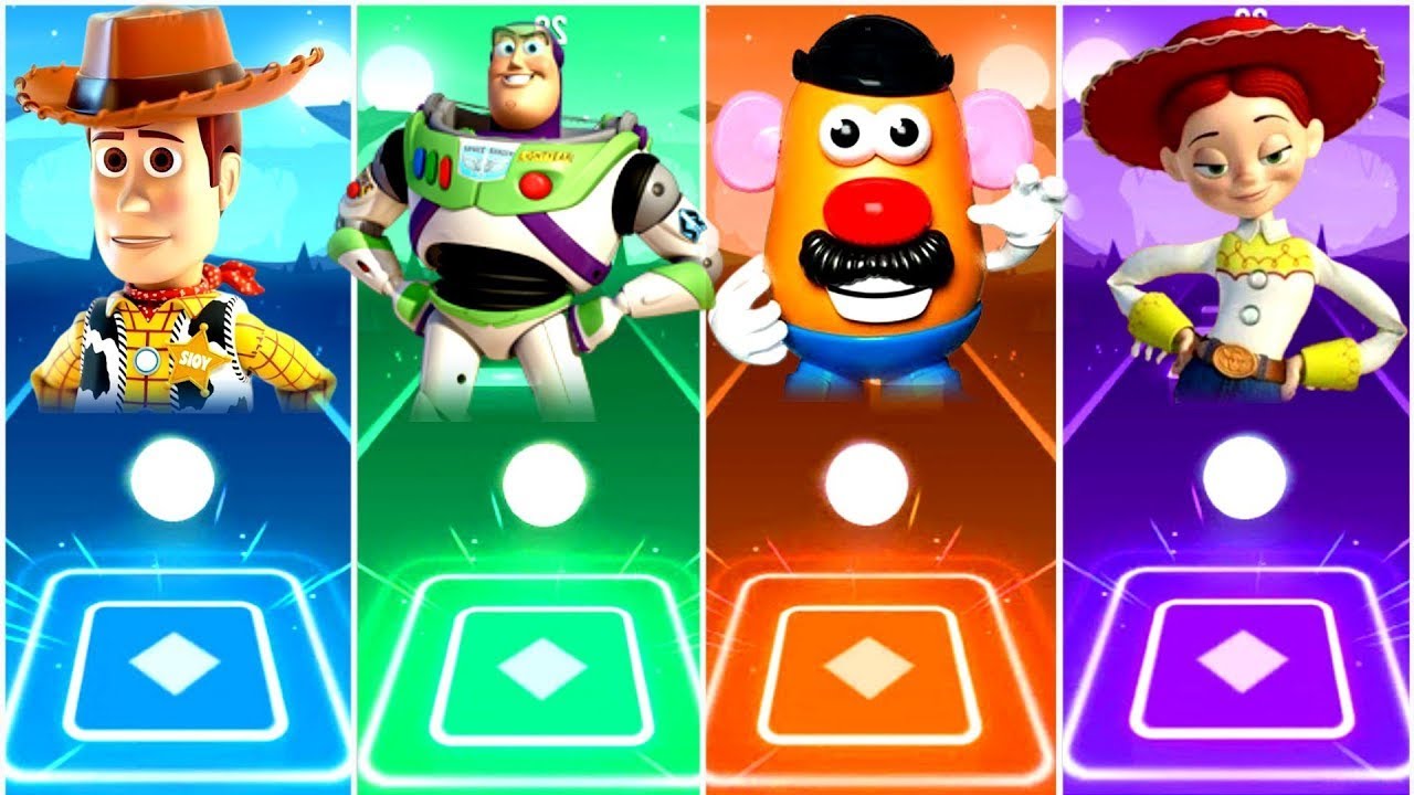 TOY STORY TEAM 🆚 WOODY 🆚 BUZZ LIGHTYEAR 🆚 POTATO 🆚 JESSY 🆚 TILES HOP EDM RUSH,🎶Who Is Best 🔮�