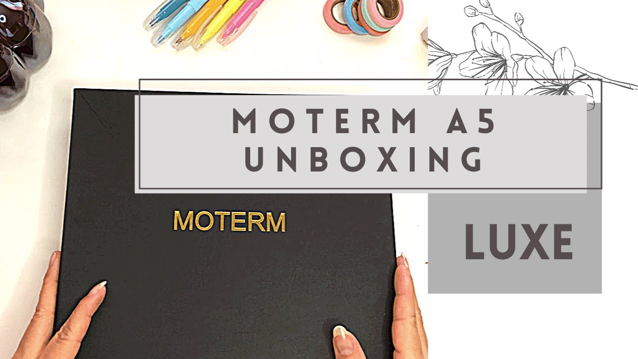 Unboxing of Moterm A5 - Moterm A5 Luxe Rings Planner Unboxing and Review  Planner 