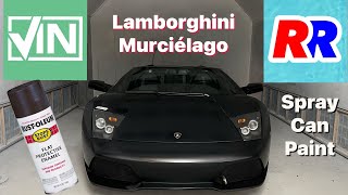 Rattle Can Paint On Lamborghini Murciélago! #easteregg #lamborghini #murcielago