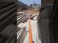 Rmc pump Short cut casting Retaininig wall #construction #shortsfeed #shortvideo #cement #concrete