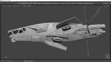 SpaceShip Modeling TimeLapse Part 25
