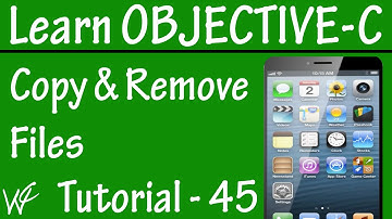 Free Objective C Programming Tutorial for Beginners 45 - Copy and Remove Files in Objective C
