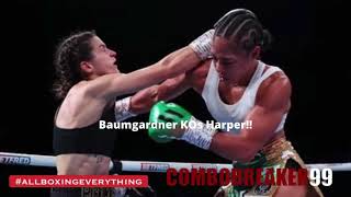 Baumgardner KOs Harper, another win for women’s boxing!!