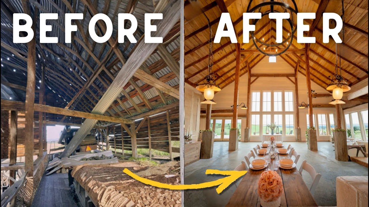 Наша семья восстановила 100-летний деревянный амбар (1360 долларов за акр)