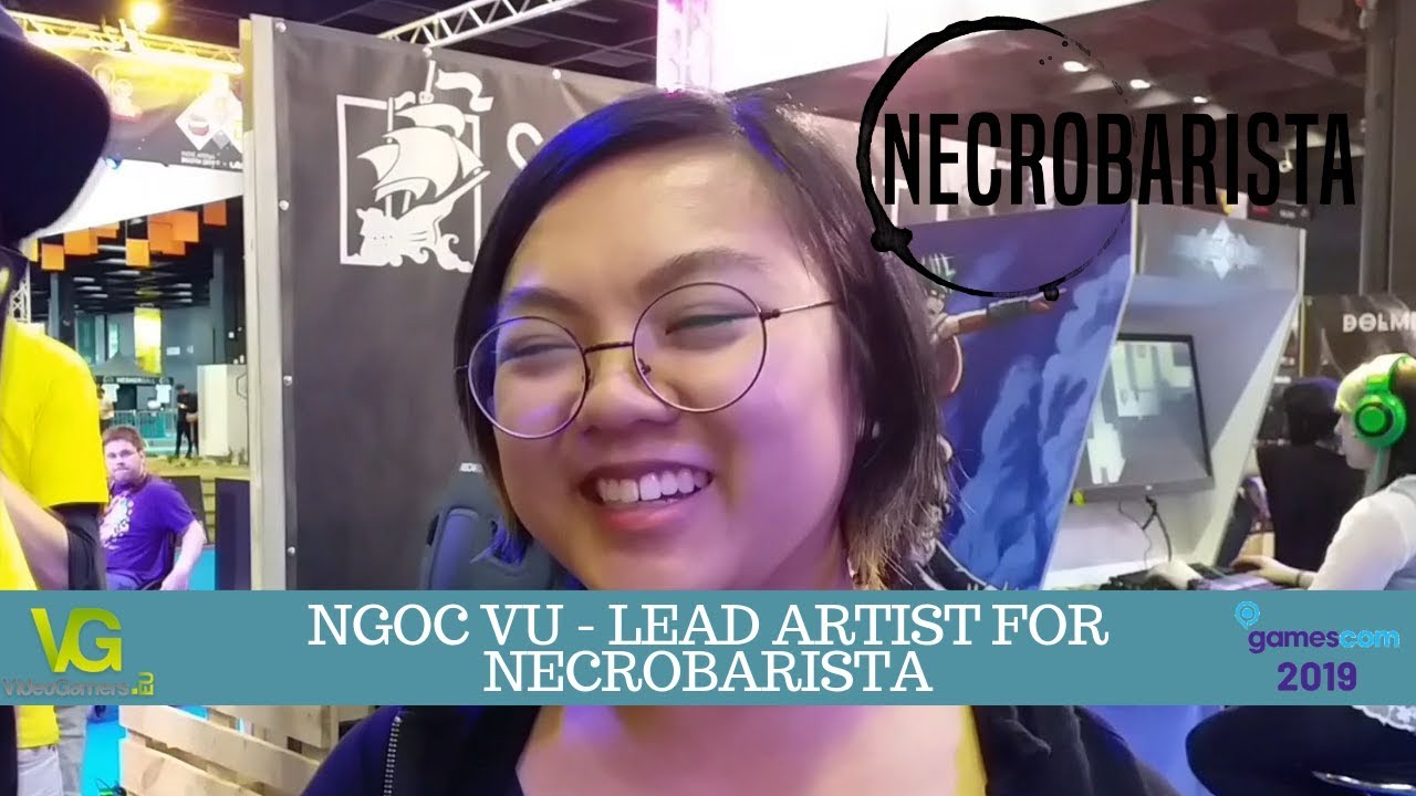Interview with Ngoc Vu - Lead Artist for Necrobarista | Gamescom 2019