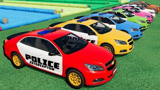 All Colors Police Chevrolet Cars Crashing Repairing And Transporting Fs22