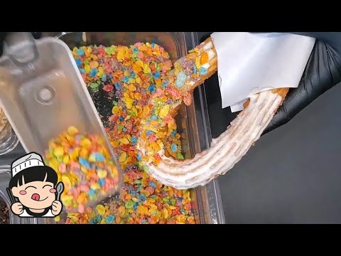 오색찬란 바삭바삭 토핑 츄러스 / Churros with Toppings, Korean street food