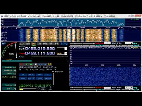 Unknown signal from the ISS on 468.100 MHz