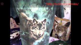 Футболки 3D видео Волки