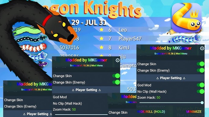 SNAKE.IO MOD MENU VERSÃO 1.19.15 VERSÃO MAIS ATUALIZADA 