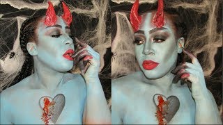 Halloween Look: BLUE SHE- DEVIL 😈| Inspired by Nicole Guerriero