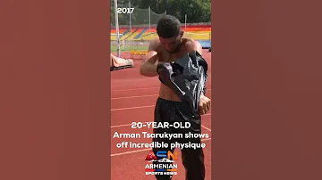 Young Arman Tsarukyan Shows Off Muscles UFC 