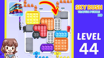Sky Rush Traffic Puzzle Level 44 Solution Walkthrough