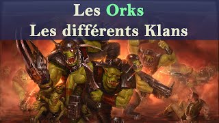 Lore Warhammer 40K - Les Orks - Les différents Klans
