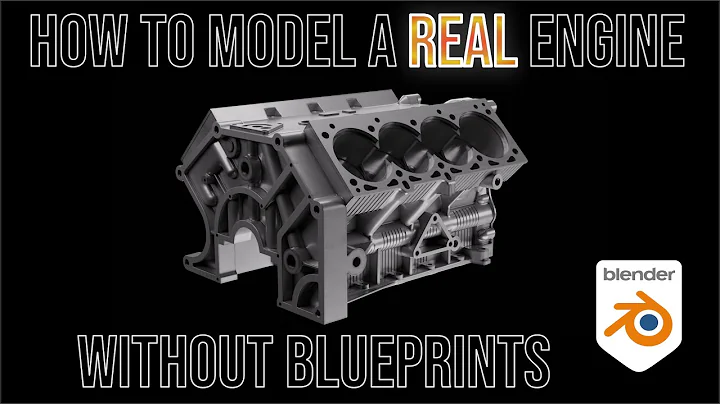 Hard Surface Garage: How to model a real V8 engine in Blender 3D with no blueprints