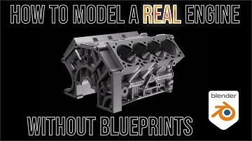 Hard Surface Garage: How to model a real V8 engine in Blender 3D with no blueprints
