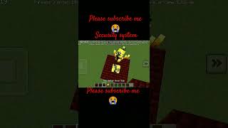 How to Make a Security System in Minecraft 🔐 (Easy Redstone Build) #viral