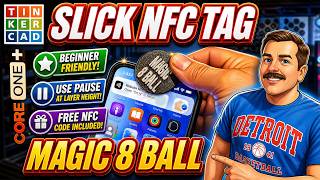 A Tinkercad Magic 8-ball NFC Tag: Simple Steps & Free Code! 💯🔥