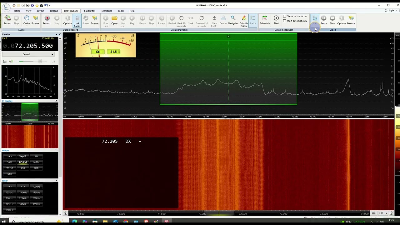 72 205 MHz, ????? is this a tv signal