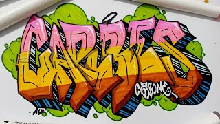 CARBES GRAFFITI SKETCH