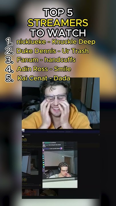 Top 5 Streamers to watch - YouTube