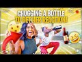 I CHUGGED The ENTRIE BOTTLE To See Her Reaction!!! **HILARIOUS**