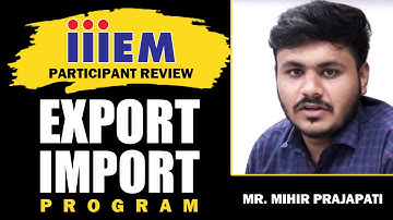 Meet Mihir Prajapati : The Project Pragati Student | Feedback on Practical Export Import Training