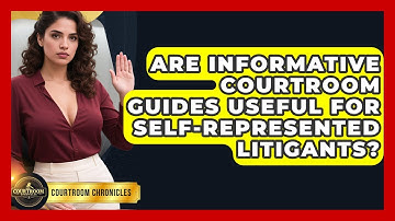 Are Informative Courtroom Guides Useful for Self-Represented Litigants? | Courtroom Chronicles News