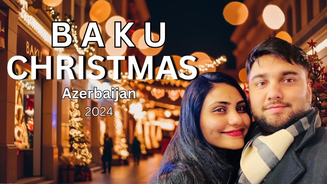 Nizami Street Baku Azerbaijan 🇦🇿 4K | Baku Christmas 2024 | Night Christmas walk 🎄