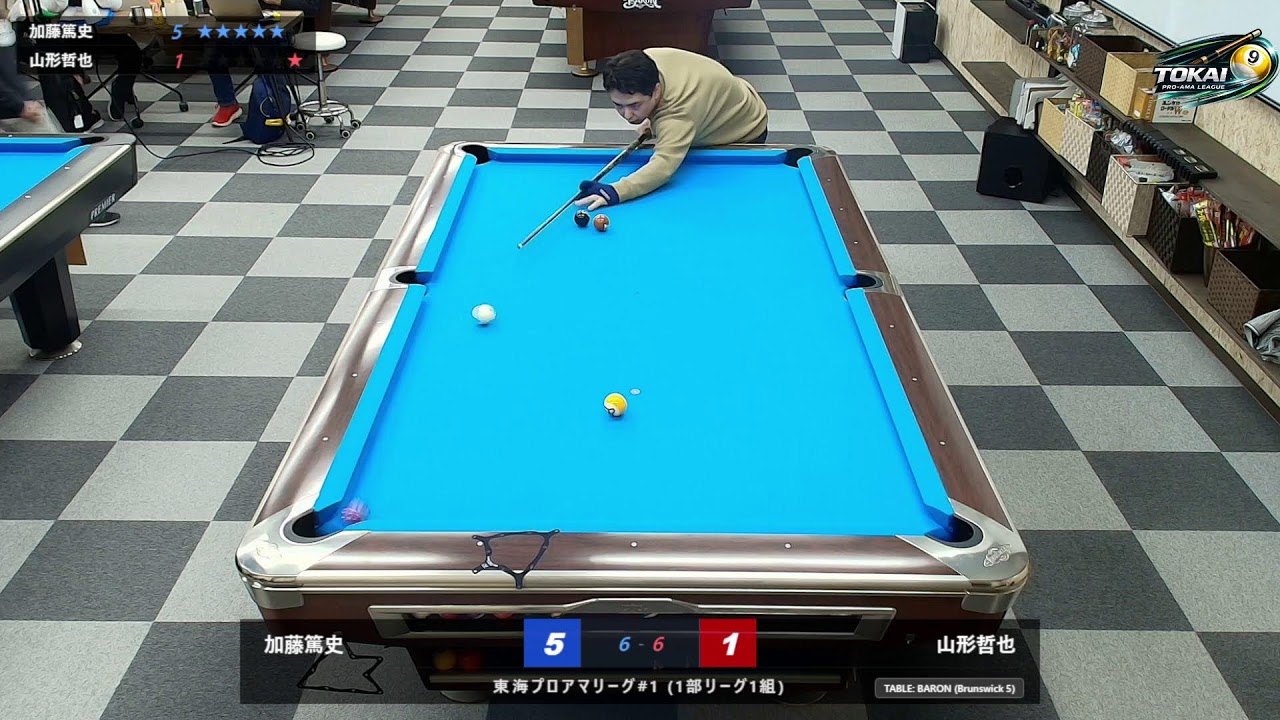 加藤篤史 vs 山形哲也 【東海プロアマリーグ】【1次リーグ】