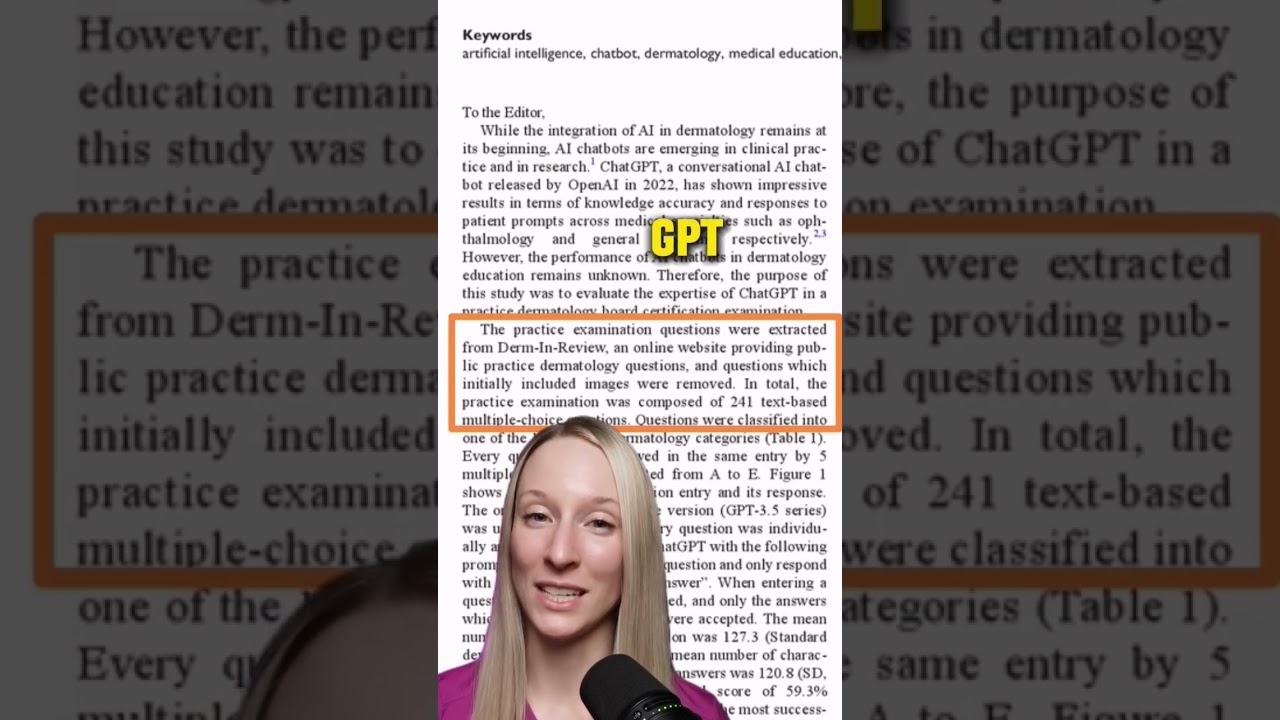 Chatgpt wrote the dermatology board exams and guess how AI did. 😱😊