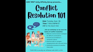 Conflict Resolution 101