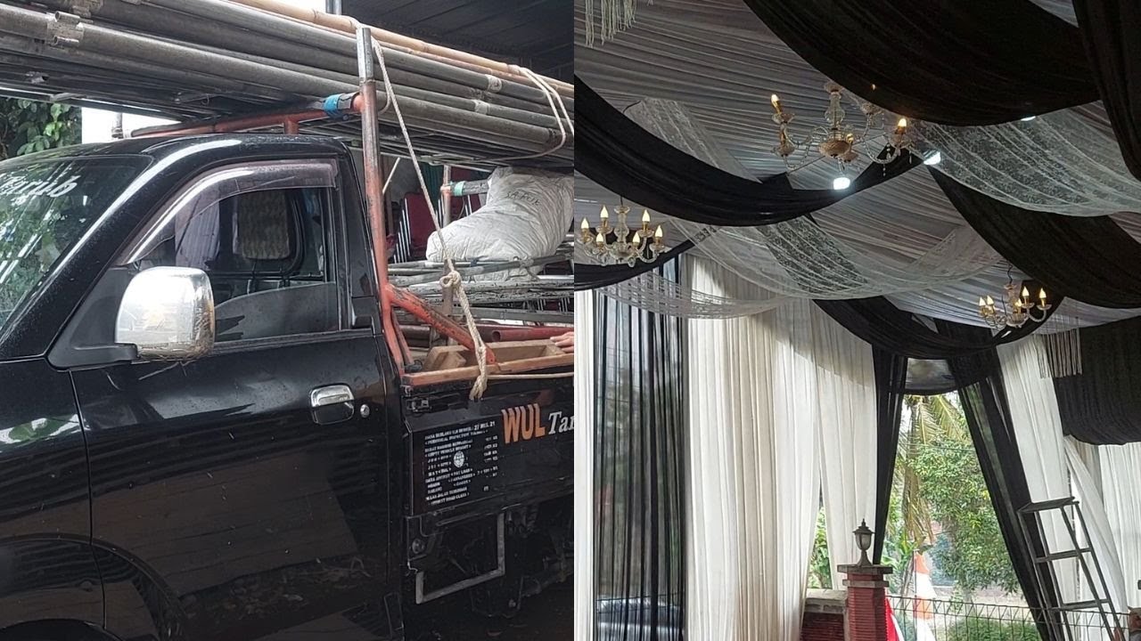 REVIEW HASIL PEMASANGAN TENDA TARUB BUAT KHITANAN