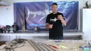 Swordpro rigging Swordfish baits.