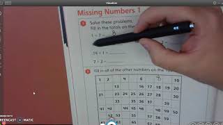 Week 1 Math Day 4 100's Chart Missing Number