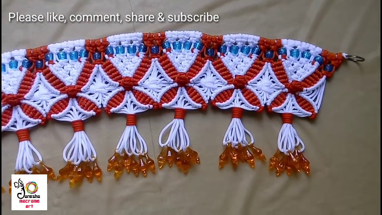 Macrame Toran | Simple Macrame Door Hanging