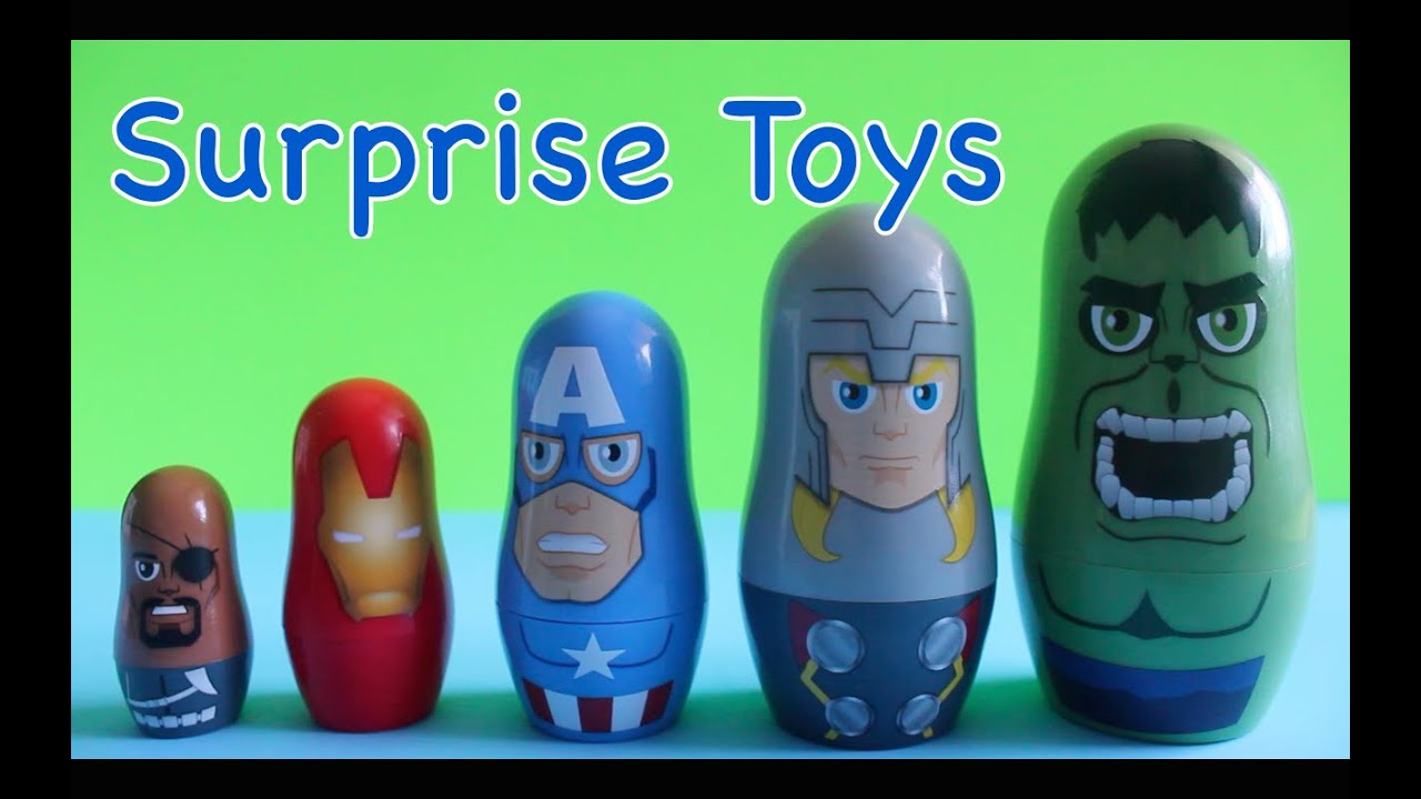 Marvel Super Heroes Surprise Eggs Toys Nesting Doll YouTube