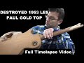 Saving History - 1953 Les Paul Gold Top Restore - Full Time Lapse Video